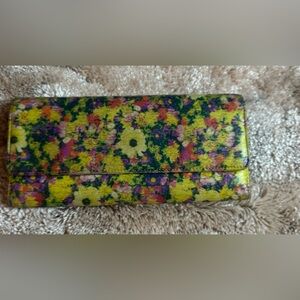 Vintage HOBO Teal and Burgundy Wallet